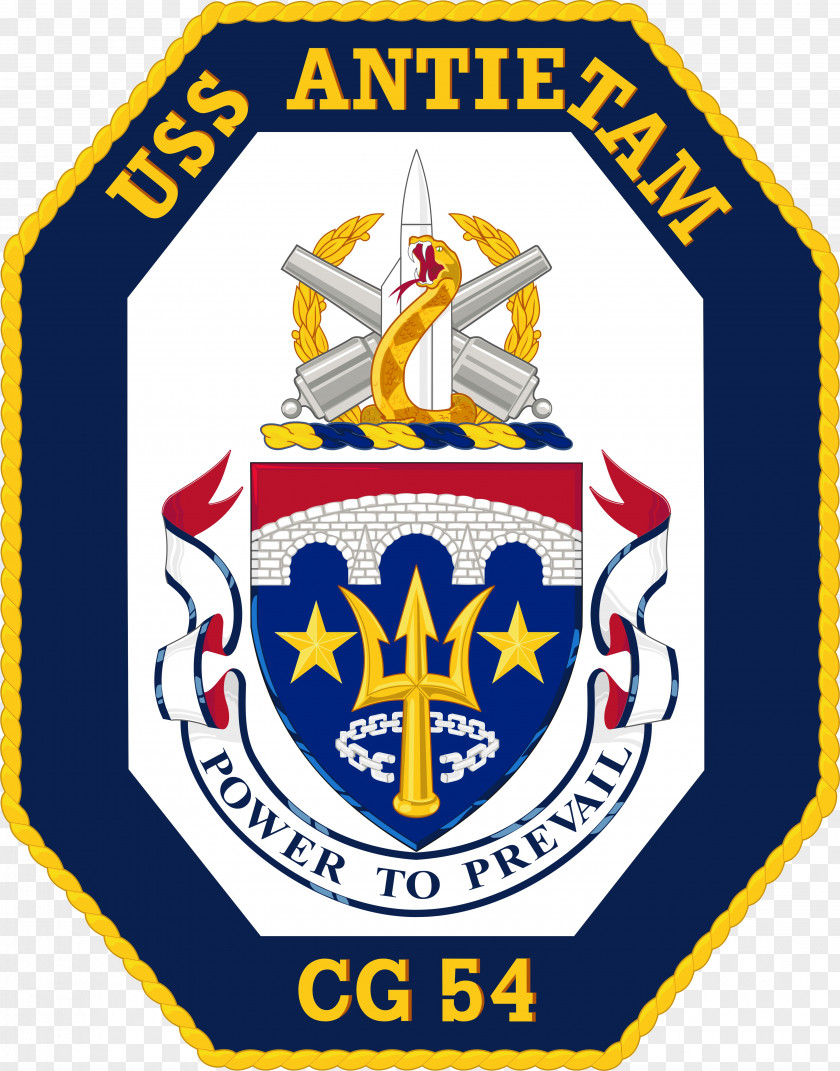 Crest Battle Of Antietam United States Navy USS (CG-54) Ticonderoga-class Cruiser PNG