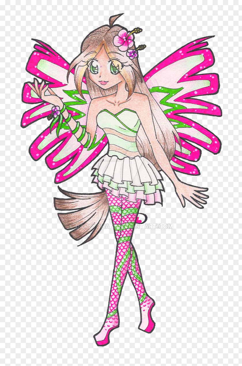 Fairy Costume Design Pink M Clip Art PNG