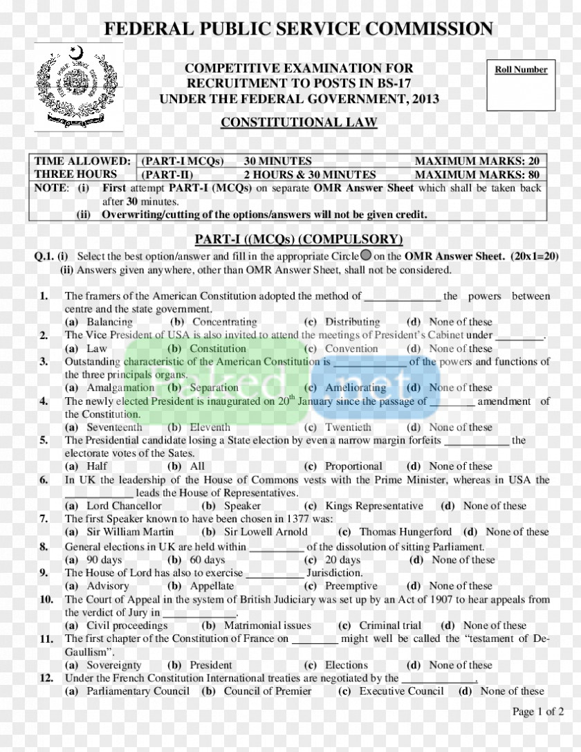 Pcs Exam Pattern Document Line PNG