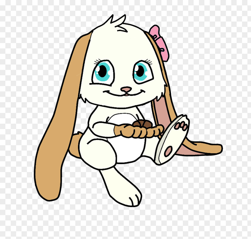 Rabbit Snuggle Bunny Little White Cream The Clip Art PNG