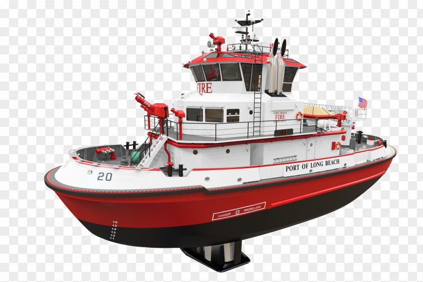Ship Fireboat Survey Vessel Port Of Long Beach Protector PNG