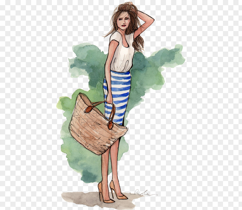 Design Fashion Illustration Drawing Illustrator PNG