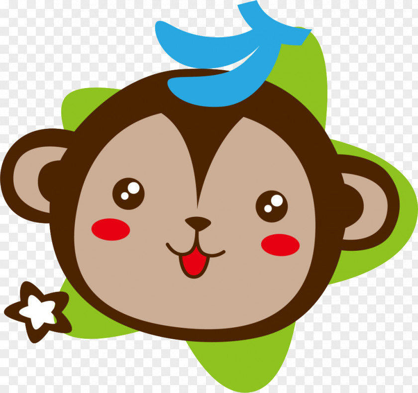 Little Monkey Face Clip Art PNG