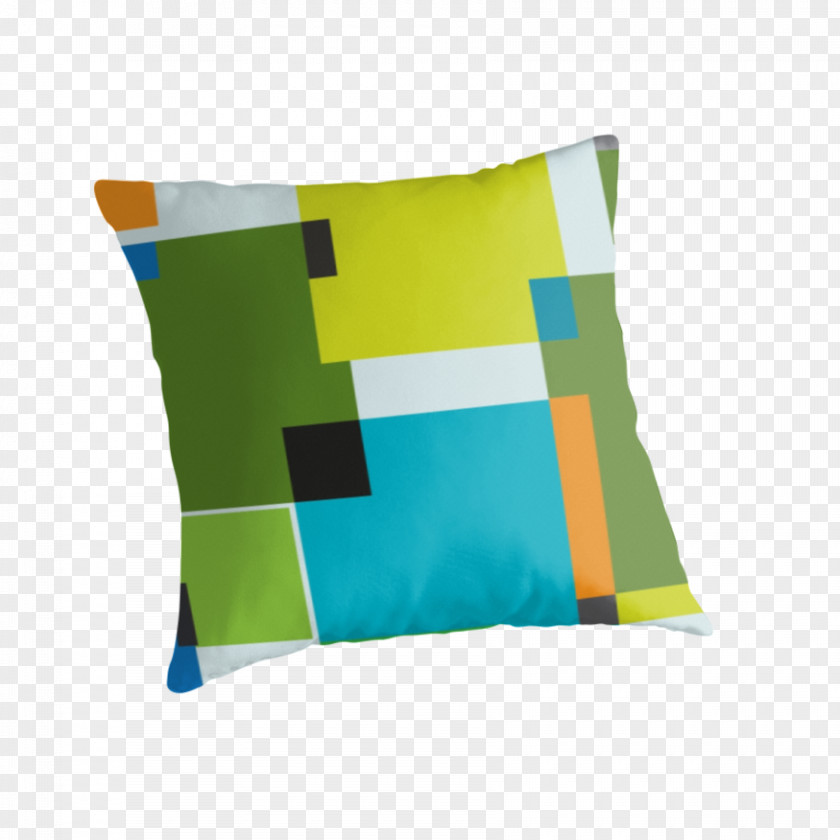 Multicolored Bubble Throw Pillows Cushion Textile Green PNG