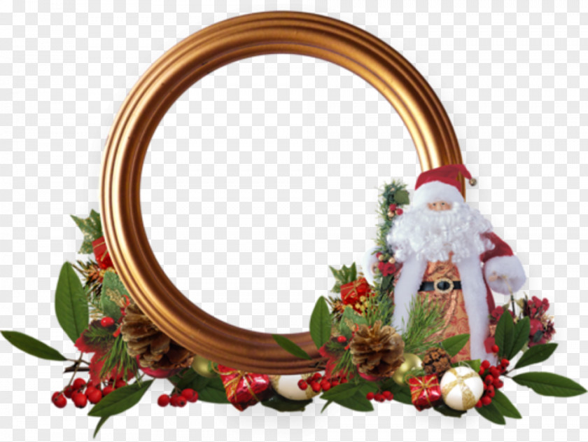 Santa Claus Christmas Ornament Père Noël Picture Frames PNG
