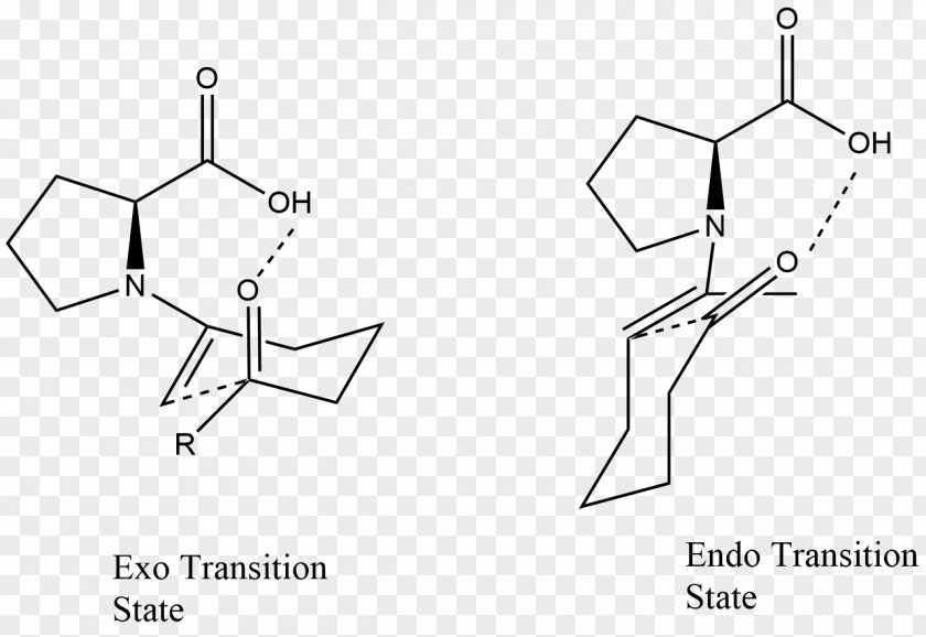 Enamine Transition State Robinson Annulation Aldol Reaction Proline PNG