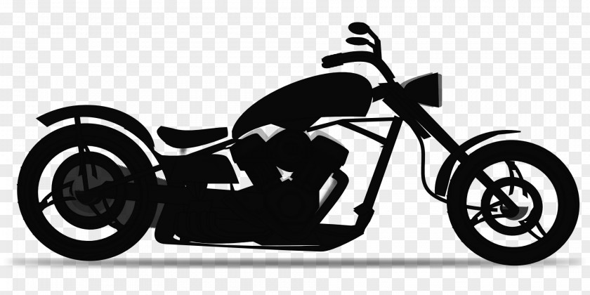 Rider Harley-Davidson Motorcycle Black And White Clip Art PNG