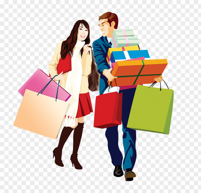 Shopping For Men And Women Template Download PNG