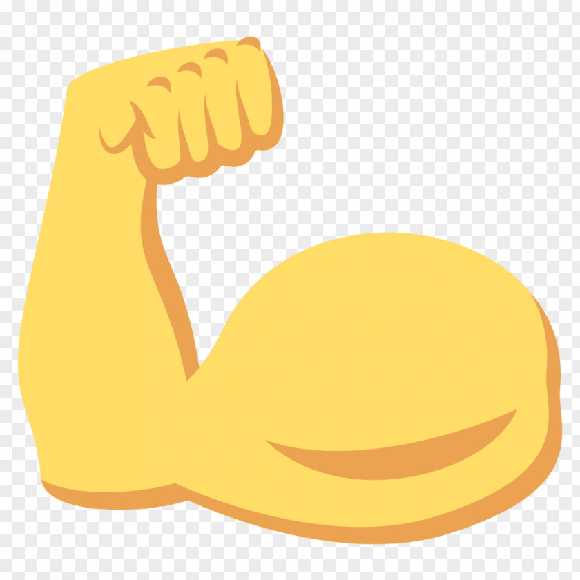 Arm Emoji Biceps Muscle Sticker PNG