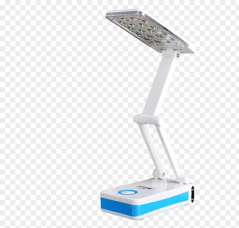 Folding Rechargeable Lamps Lampe De Bureau Desk Blue PNG