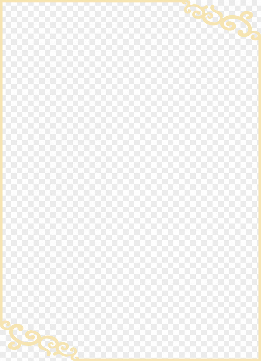 Gold Frame Decorative Patterns Textile Yellow Area Pattern PNG