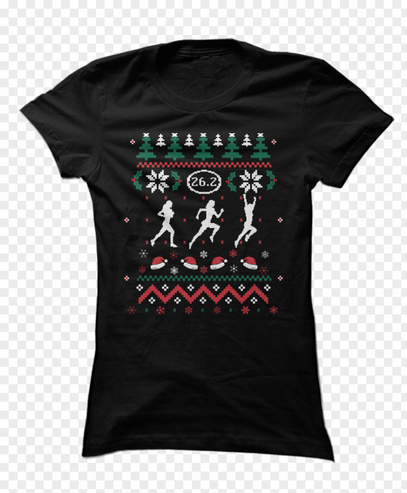 Ugly Christmas Sweater Printed T-shirt Long-sleeved PNG