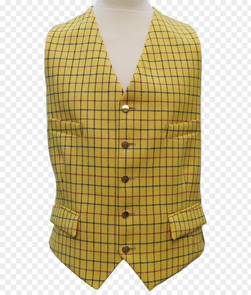 Waistcoat Tattersall Outerwear Check Shirt PNG