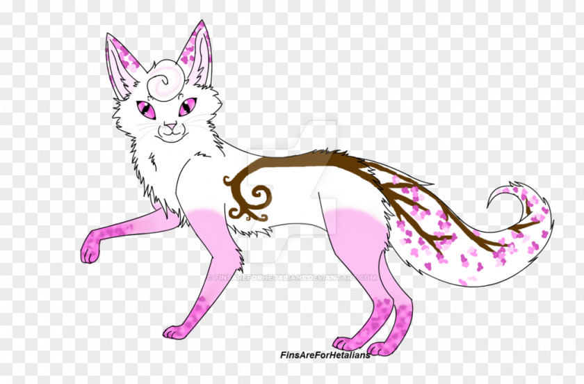 Cherry Blossom Watercolor Cat Kitten Line Art Whiskers Mammal PNG