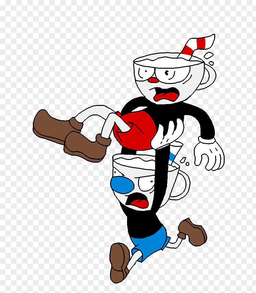 Cuphead Fanart Mugman Clip Art Illustration Drawing PNG