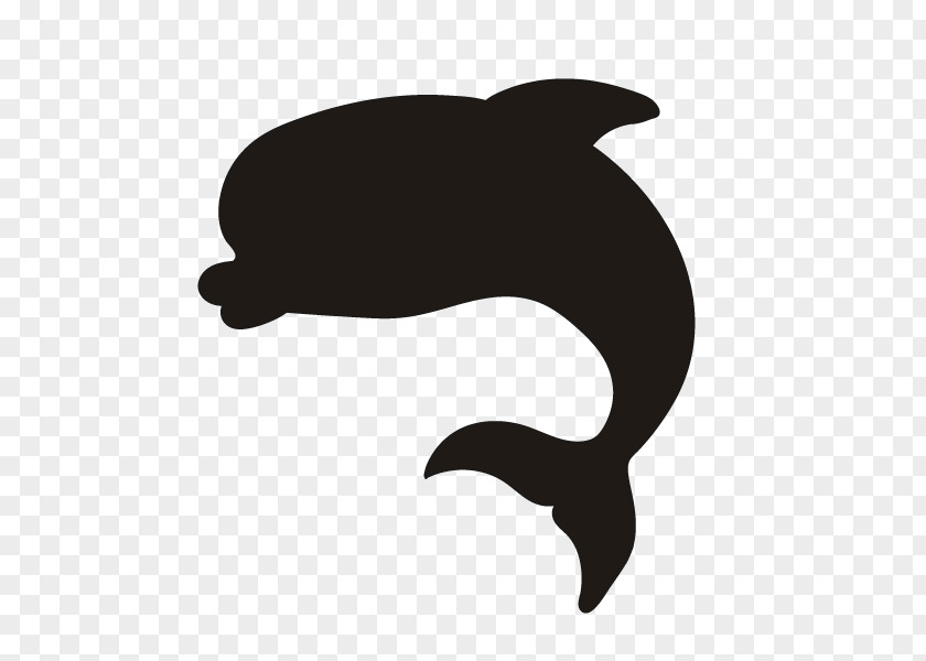 Dolphin Silhouette Vector Graphic Image PNG