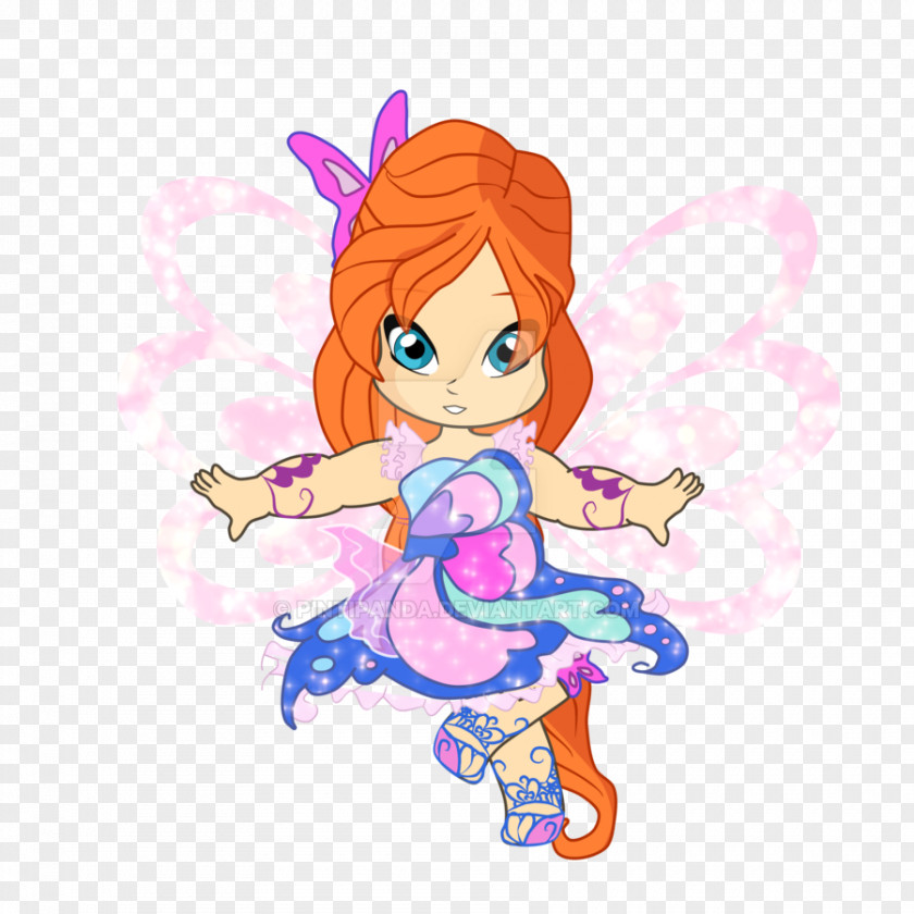 Fairy Illustration Clip Art Design Pink M PNG