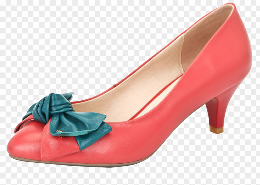Pink Bow High Heel Shoes High-heeled Footwear Dress Shoe PNG