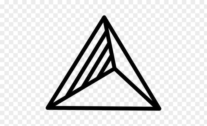 Polygonal Triangle Logo Geometry Polygon PNG