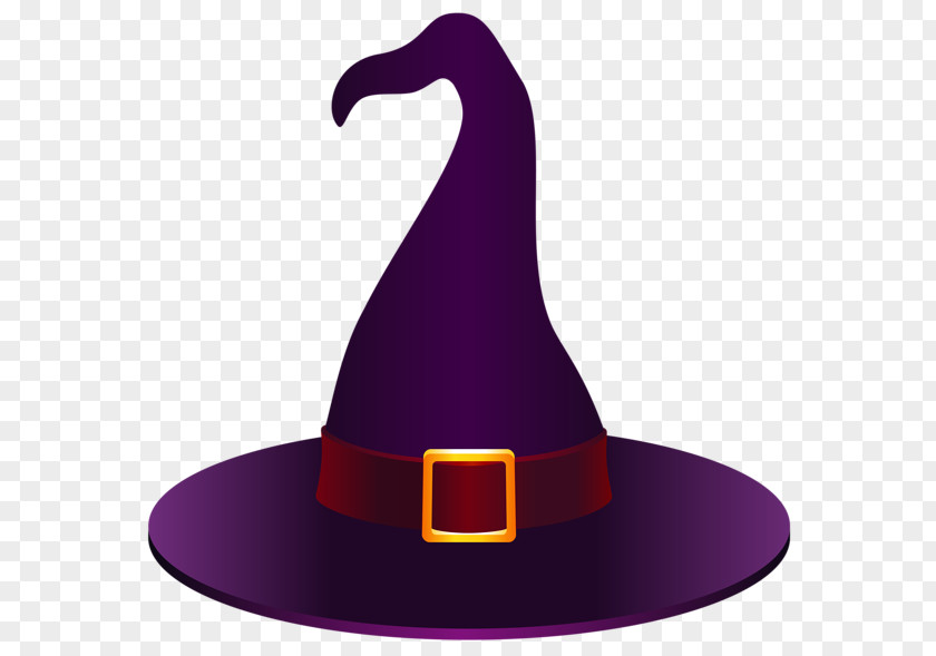 Purple Witch Hat Halloween Creative Clip Art PNG