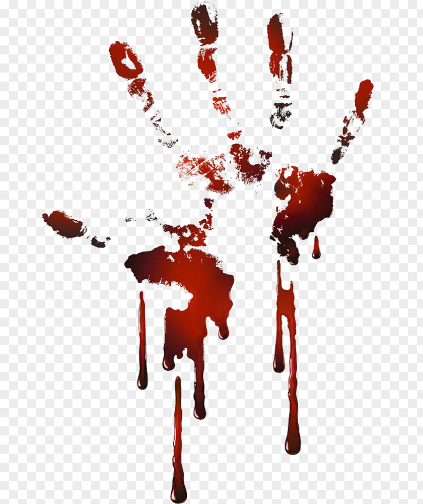 Blood Palm Print Hand Royalty-free Clip Art PNG