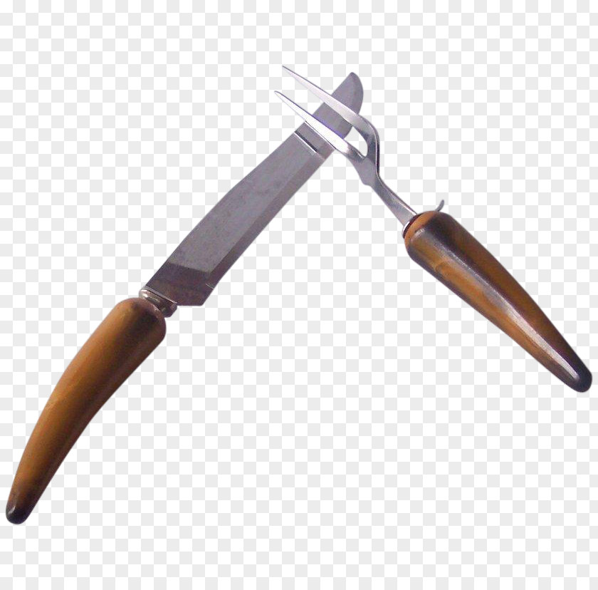 Knife Tool Fork Meat Carving Cutlery PNG