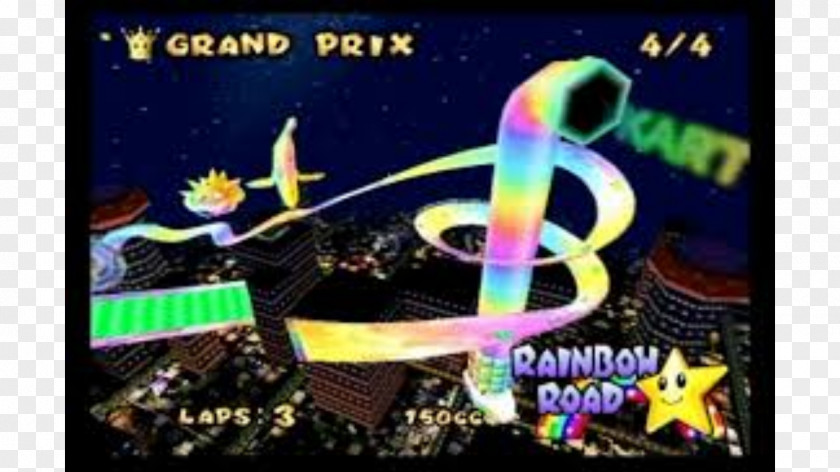 Rainbow Road Mario Kart: Double Dash Super Kart 7 DS Circuit PNG