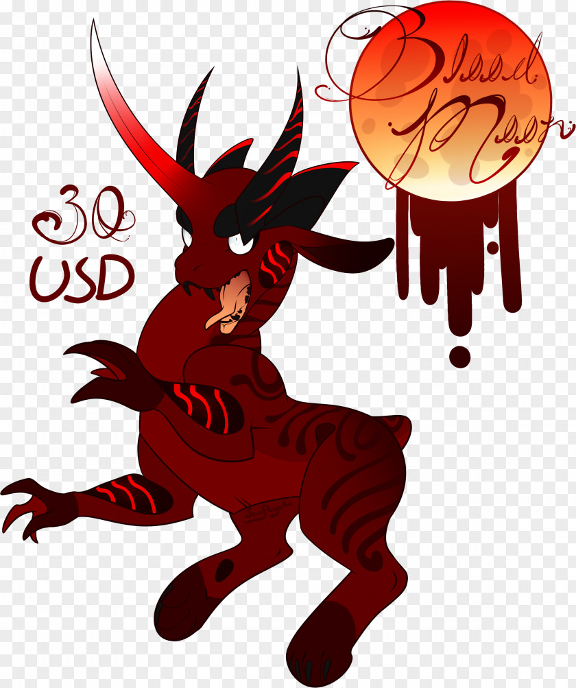 Reindeer Demon Horse Clip Art PNG