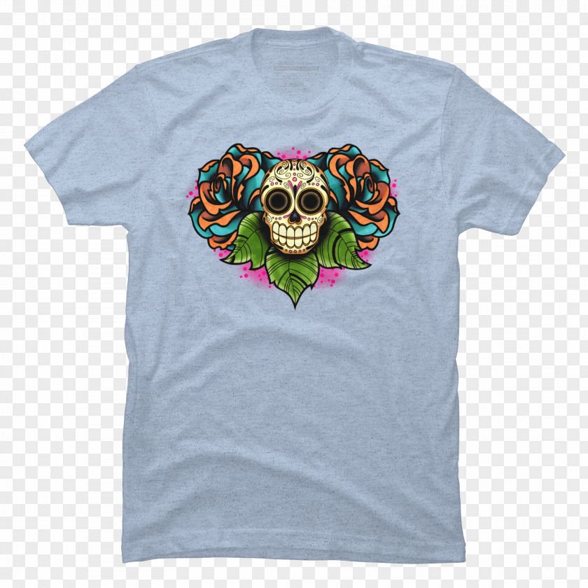 T-shirt Calavera Skull Day Of The Dead Sticker PNG