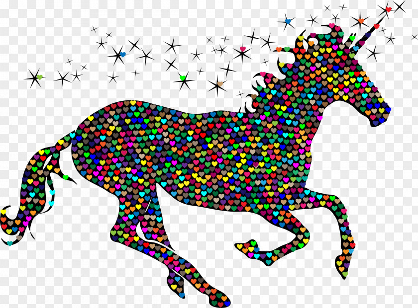 Unicorn Horse Silhouette Clip Art PNG