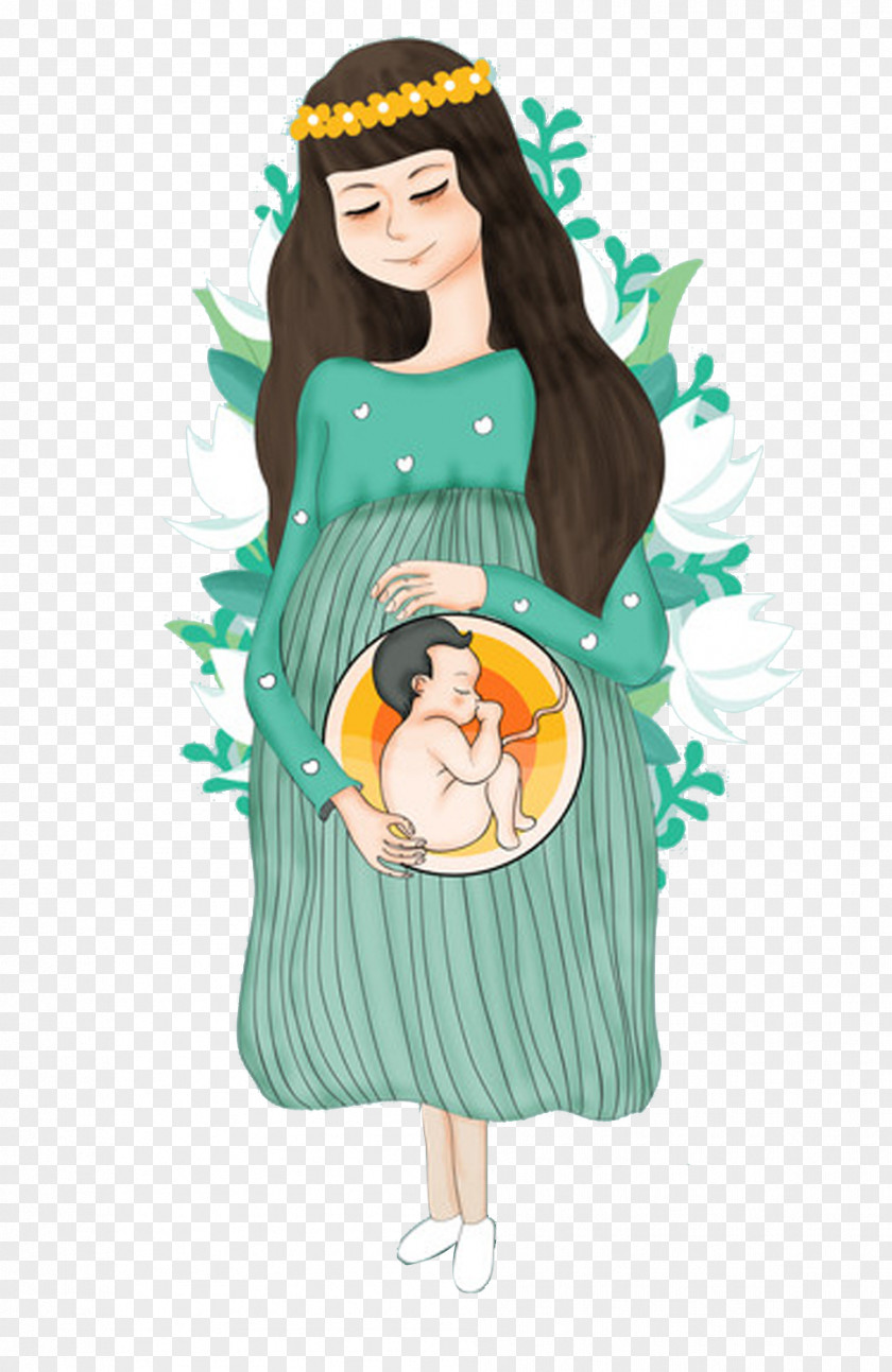 Pregnant Women With Prenatal Vector U5b55u5987 Taegyo Illustration PNG