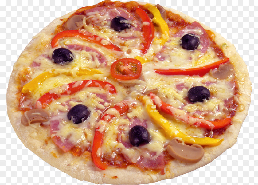 A Pizza California-style Sicilian Fast Food Ham PNG