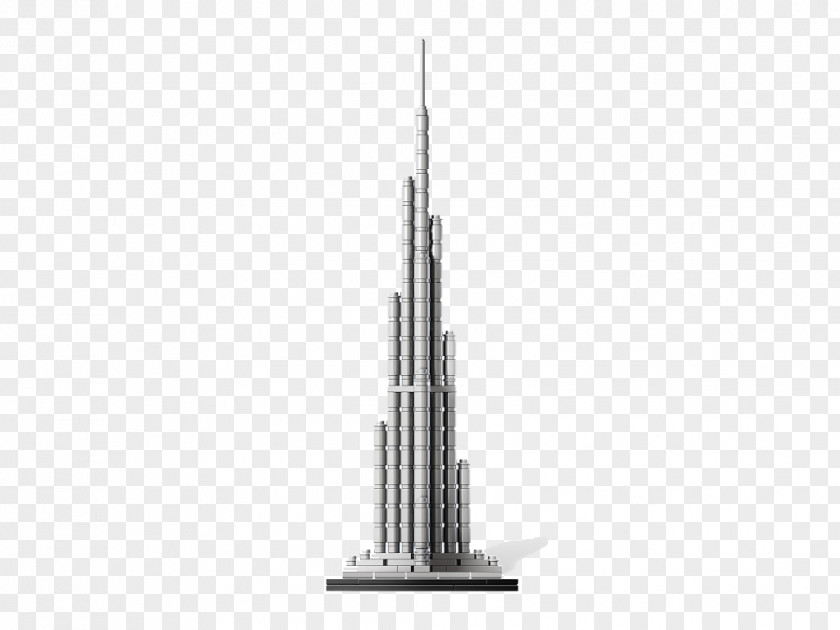 Burj Khalifa Photo Black And White Pattern PNG