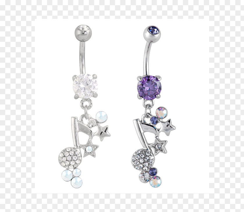Jewellery Earring Body Gemstone Silver PNG