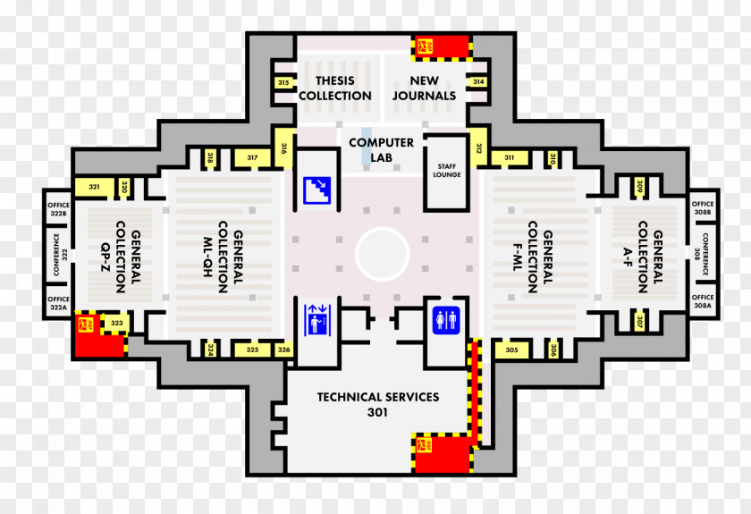 Study Room Floor Plan Organization Pattern PNG