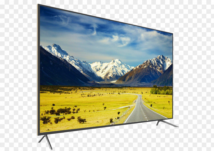 Ultra-high-definition LCD TV Slim Tough Metal Queenstown Southern Alps Dunedin Auckland United Kingdom PNG