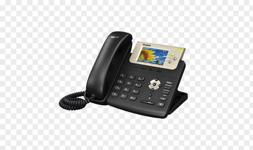 VoIP Phone Session Initiation Protocol Yealink SIP-T23G Power Over Ethernet Voice IP PNG