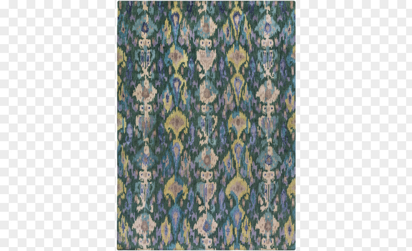 Carpet Suzani Ikat Blue Teal PNG