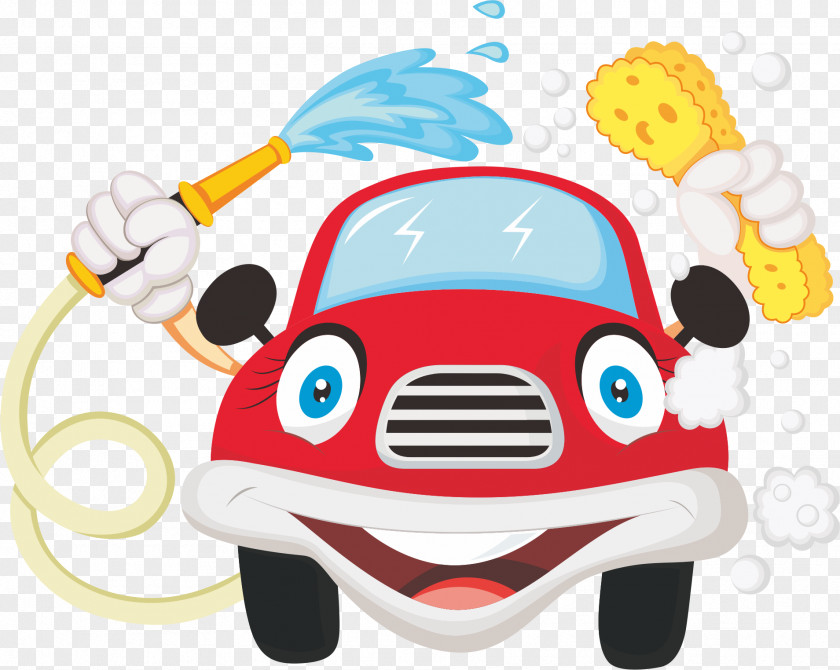 Cartoon Car Wash PNG