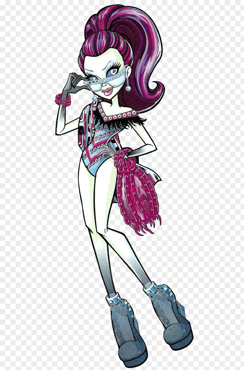 Doll Monster High Spectra Vondergeist Daughter Of A Ghost Frankie Stein PNG