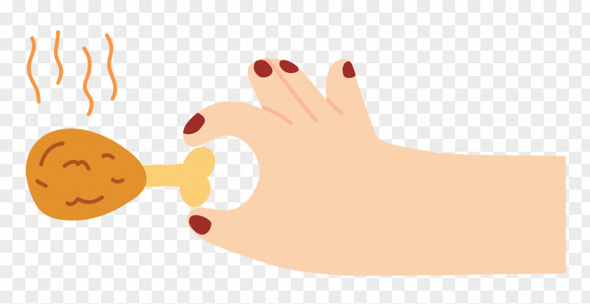 Hand Pinching Chicken PNG