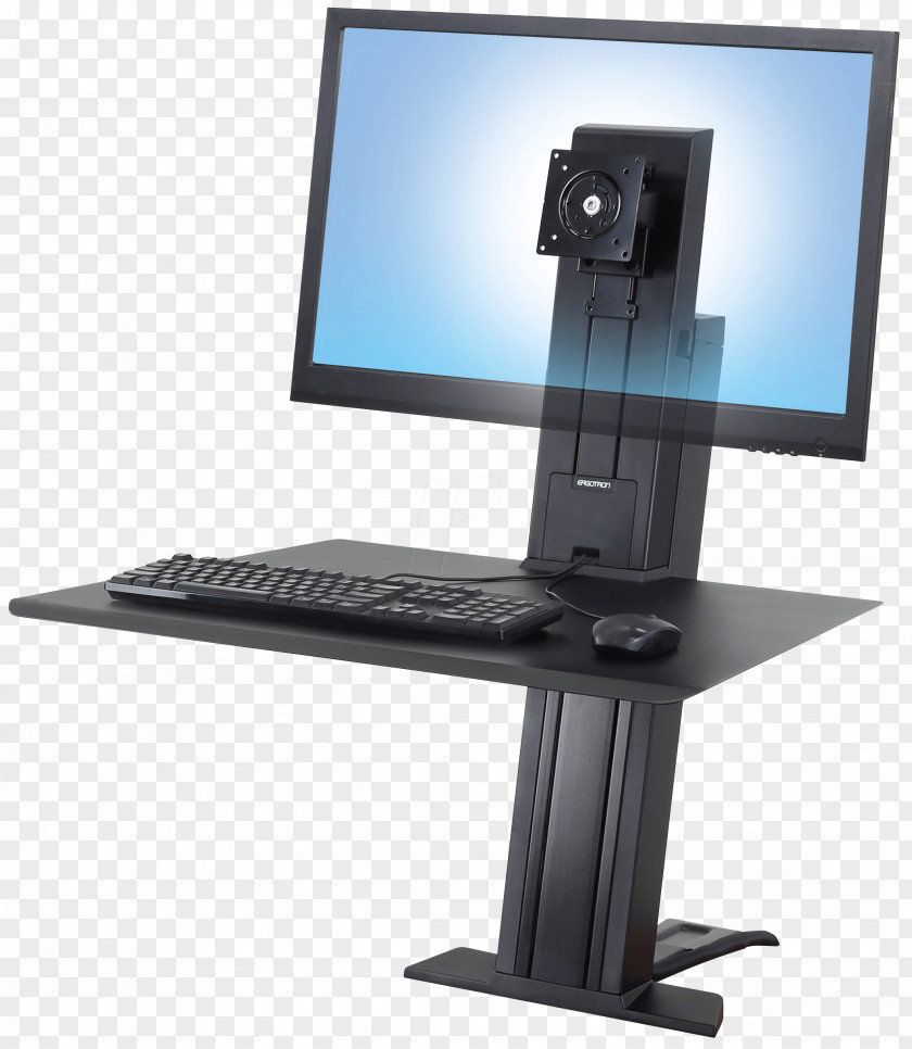 Desk Computer Keyboard Sit-stand Monitors Workstation Desktop Computers PNG