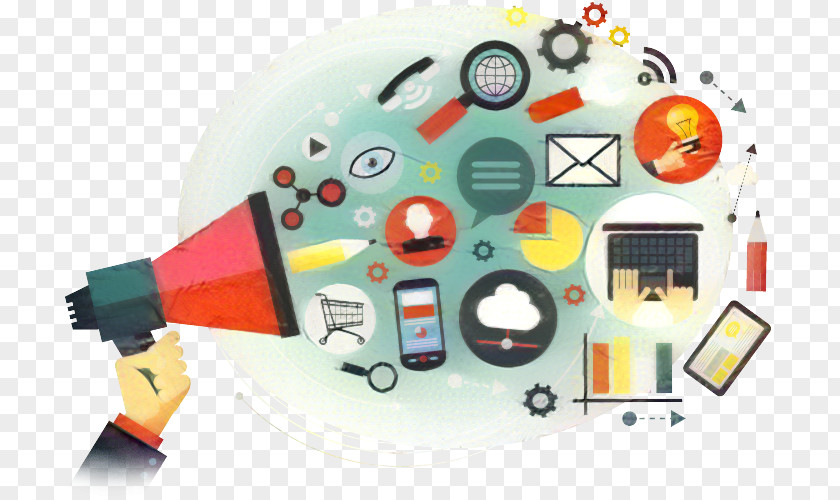 Diagram Technology Digital Marketing Background PNG