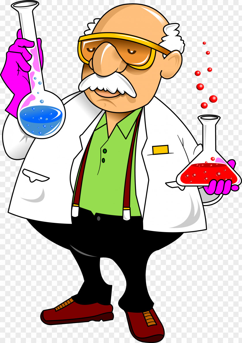 Experiment Laboratory Chemistry Cartoon Science PNG