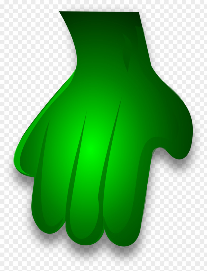 Free Green Hand Clip Art PNG