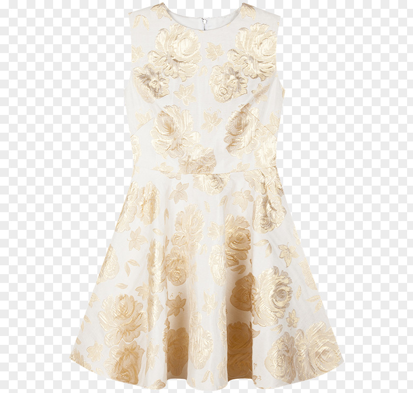 Gold Print Dress Vest Cocktail Party Sleeve PNG