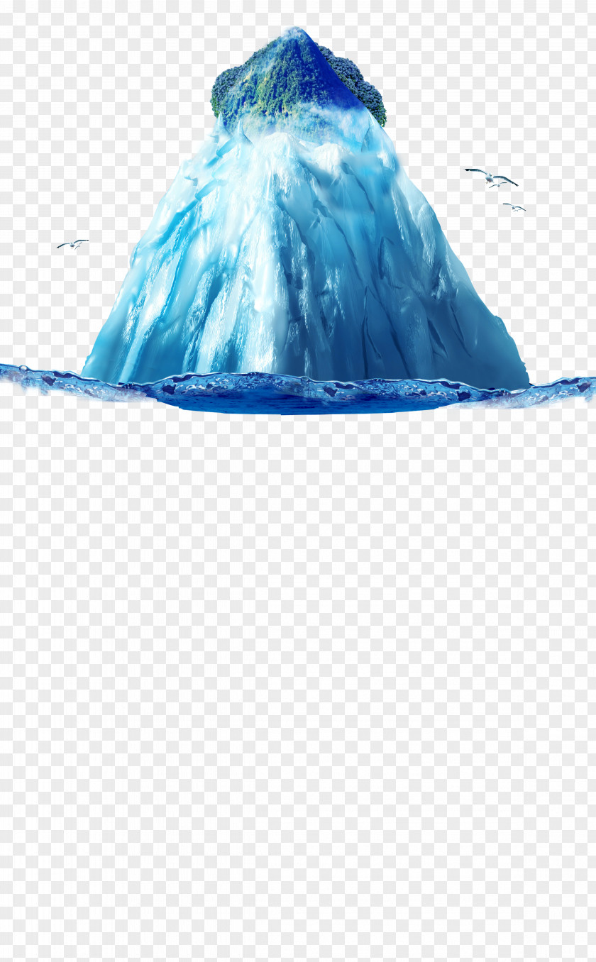Taobao Fresh Iceberg Blue Winter Poster Icon PNG