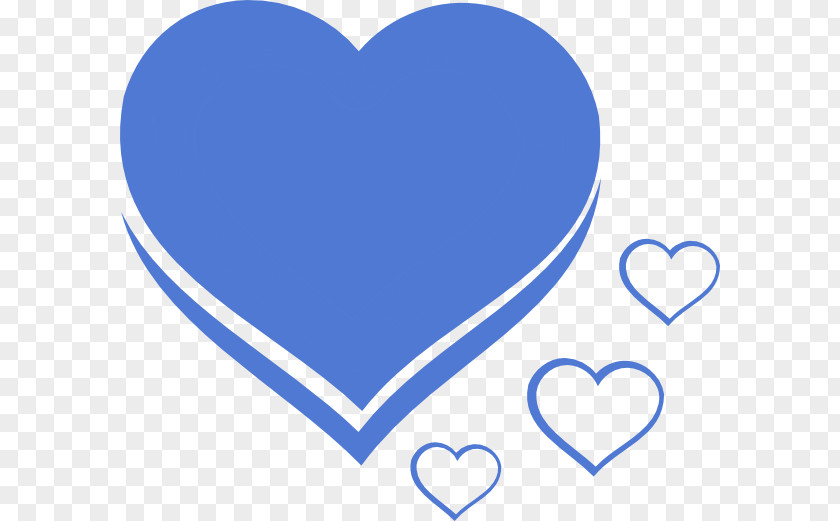Blue R Heart Clip Art PNG