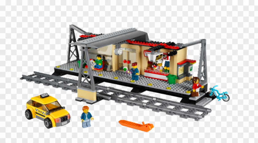 Custom Lego Cities LEGO 60050 City Train Station Rail Transport 60052 Cargo PNG