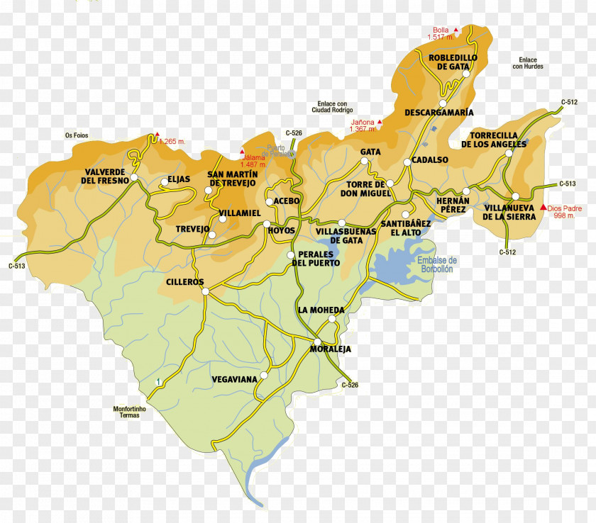 Map APARTAMENTOS RURALES AGUEDA Acebo Hoyos Village PNG
